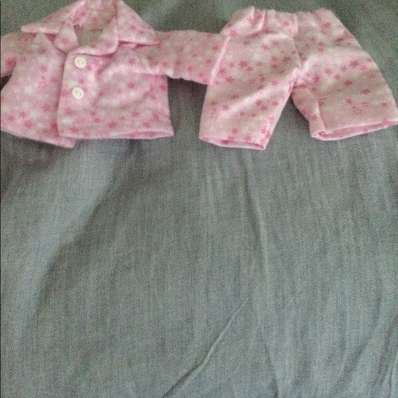 Pink and white doll pajamas - Picture 8 of 9